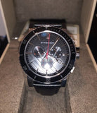 Burberry The City Black Dial Black Leather Strap Watch for Men - BU9382 Buy Now By Burberry