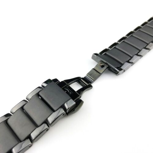 Emporio Armani Ceramica Chronograph Black Dial Black Steel Strap Watch For Men - AR1451 Buy Now By Emporio Armani