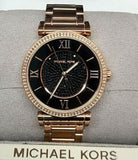 Michael Kors Catlin Black Diamonds Dial Rose Gold Steel Strap Watch for Women - MK3356 Buy Now By Michael Kors