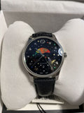 Gucci G-Timeless Moonphase Black Dial Black Leather Strap Watch For Men - YA1264045 Buy Now By Gucci