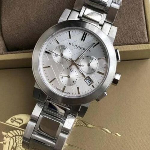 Burberry The City White Dial Silver Steel Strap Watch for Men - BU9750 Buy Now By Burberry