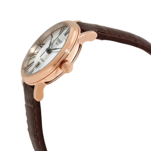 Tissot T Classic Carson Premium White Dial Brown Leather Strap Watch for Women - T122.207.36.033.00 Buy Now By Tissot