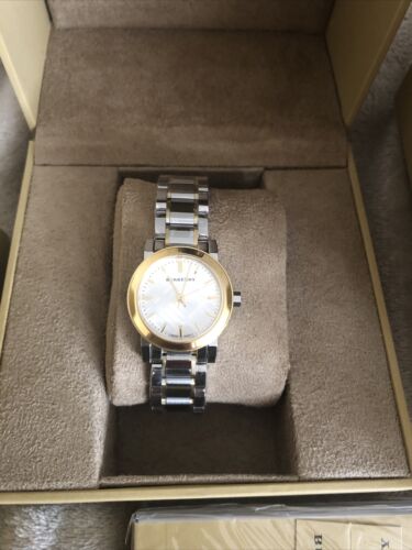 Burberry The City Silver Dial Two Tone Steel Strap Watch for Women - BU9217 Buy Now By Burberry