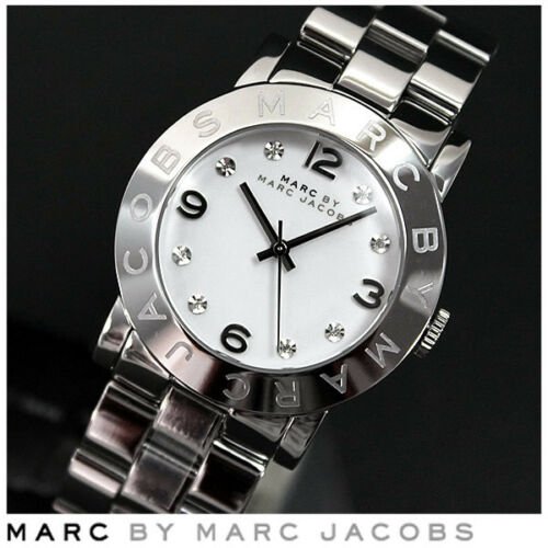Marc Jacobs Amy White Dial Silver Steel Strap Watch for Women - MBM3054 Buy Now By Marc Jacobs