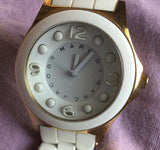 Marc Jacobs Pelly White Dial White Silicone Strap Watch for Women - MBM2526 Buy Now By Marc Jacobs