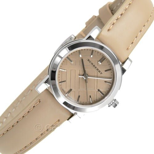 Burberry The City Beige Dial Beige Leather Strap Watch for Women - BU9207 Buy Now By Burberry