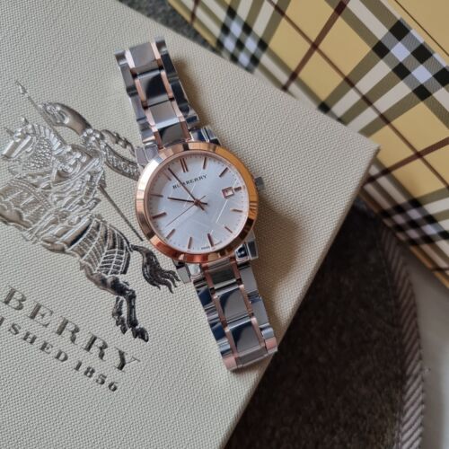 Burberry The City White Dial Two Tone Steel Strap Watch for Women - BU9105 Buy Now By Burberry