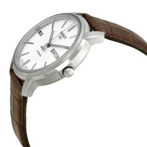 Tissot Automatics III Steel White Dial Brown Leather Strap Watch For Men - T065.430.16.031.00 Buy Now By Tissot