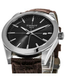 Tissot Gentlemen Black Dial Brown Leather Strap Watch for Men - T127.410.16.051.01 Buy Now By Tissot
