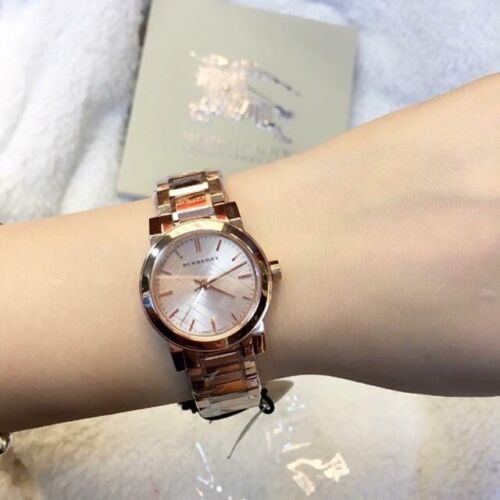 Burberry The City Nude Dial Rose Gold Steel Strap Watch for Women - BU9228 Buy Now By Burberry