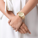 Michael Kors Runway Twist Gold Dial Gold Stainless Steel Strap Watch for Women - MK3131 Buy Now By Michael Kors