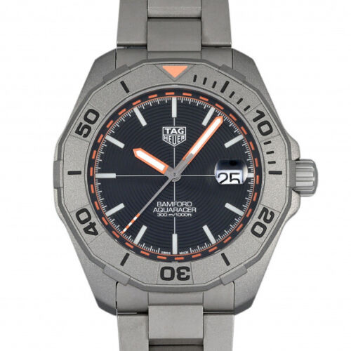Tag Heuer Aquaracer Bamford Automatic Black Dial Grey Steel Strap Watch for Men - WAY208F.BF0638 Buy Now By Tag Heuer