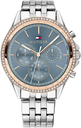 Tommy Hilfiger Ari Diamonds Blue Dial Silver Steel Strap Watch for Women - 1781976 Buy Now By Tommy Hilfiger