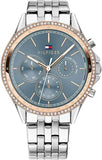 Tommy Hilfiger Ari Diamonds Blue Dial Silver Steel Strap Watch for Women - 1781976 Buy Now By Tommy Hilfiger