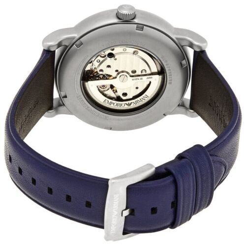 Emporio Armani Luigi Chronograph Blue Dial Black Leather Strap Watch For Men - AR60011 Buy Now By Emporio Armani