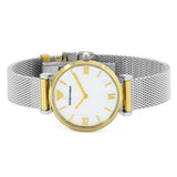 Emporio Armani Gianni T Bar Mother of Pearl Dial Silver Mesh Bracelet Watch For Women - AR2068 Buy Now By Emporio Armani
