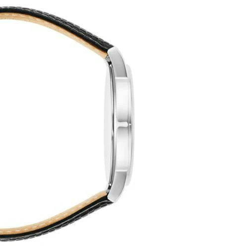 Movado Museum Blue Dial Black Leather Strap Watch For Men - 2100009 Buy Now By Movado