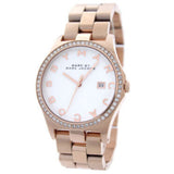 Marc Jacobs Henry Diamonds White Dial Rose Gold Steel Strap Watch for Women - MBM3079 Buy Now By Marc Jacobs