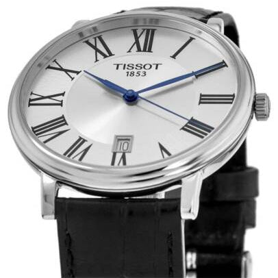 Tissot Carson Premium Silver Dial Black Leather Strap Watch For Men - T122.410.16.033.00 Buy Now By Tissot