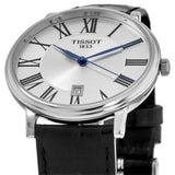 Tissot Carson Premium Silver Dial Black Leather Strap Watch For Men - T122.410.16.033.00 Buy Now By Tissot