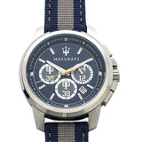 Maserati Royale 44mm Stainless Steel Fiber Strap Watch For Men - R8871637001 Buy Now By Maserati