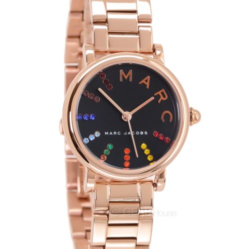 Marc Jacobs Roxy Black Dial Rose Gold Steel Strap Watch for Women - MJ3569 Buy Now By Marc Jacobs