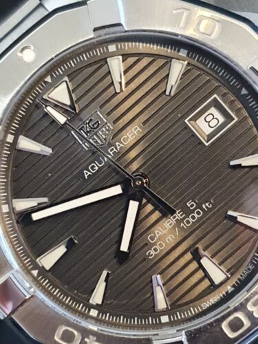 Tag Heuer Aquaracer Automatic Anthracite Grey Dial Silver Steel Strap Watch for Men - WAY2113.BA0928 Buy Now By Tag Heuer