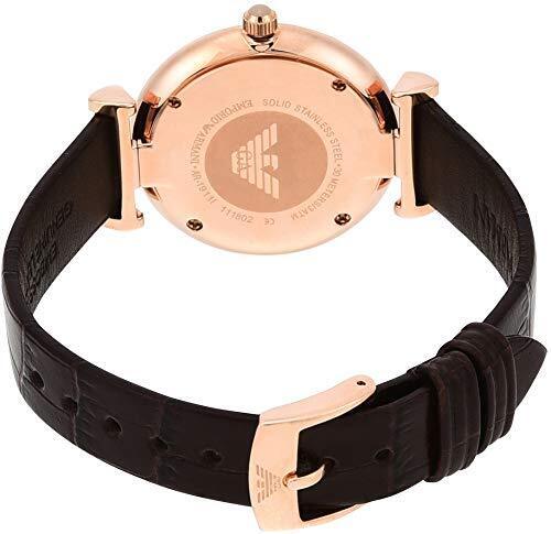 Emporio Armani Classic Quartz Pink Dial Brown Leather Strap Watch For Women - AR1911 Buy Now By Emporio Armani