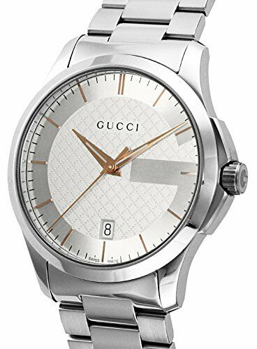 Gucci G Timeless Silver Dial Silver Steel Strap Unisex Watch - YA126442 Buy Now By Gucci