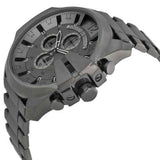 Diesel Mega Chief Chronograph Grey Dial Grey Steel Strap Watch for Men - DZ4282 Buy Now By Diesel
