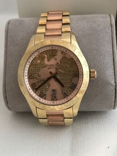 Michael Kors Layton Rose Gold Dial Gold Stainless Steel Strap Watch for Women - MK6476 Buy Now By Michael Kors