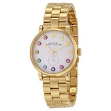 Marc Jacobs Baker White Dial Gold Steel Strap Watch for Women - MBM3440 Buy Now By Marc Jacobs
