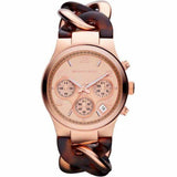 Michael Kors Runway Rose Gold Dial Two Tone Steel Strap Watch for Women - MK4269 Buy Now By Michael Kors