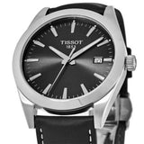 Tissot Gentleman Black Dial Black Leather Strap Watch For Men - T127.410.16.051.00 Buy Now By Tissot