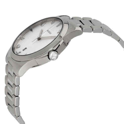 Gucci G Timeless Silver Dial Silver Steel Strap Watch For Women - YA1264028 Buy Now By Gucci