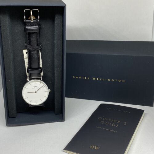 Daniel Wellington Classic Petite Reading White Dial Black Leather Strap Watch For Women - DW00100185 Buy Now By Daniel Wellington