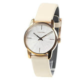 Calvin Klein City White Dial White Leather Strap Watch for Women - K2G231XH Buy Now By Calvin Klein