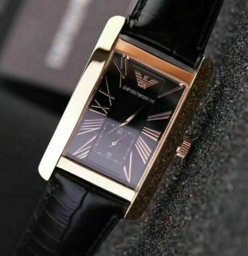 Emporio Armani Classic Black Dial Black Leather Strap Watch For Women - AR0169 Buy Now By Emporio Armani