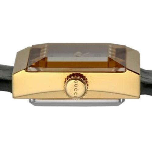 Gucci G Frame Double Mother of Pearl Dial Green Leather Strap Watch For Women - YA128525 Buy Now By Gucci