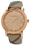 Burberry The City Rose Gold Dial Brown Leather Strap Watch for Women - BU9040 Buy Now By Burberry