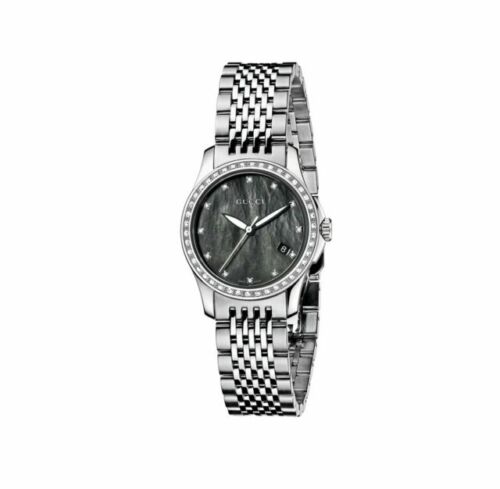 Gucci G Timeless Black Mother of Pearl Diamonds 38mm Watch For Women - YA126509 Buy Now By Gucci