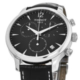 Tissot T Classic Tradition Chronograph Black Dial Black Leather Strap Watch For Men - T063.617.16.057.00 Buy Now By Tissot