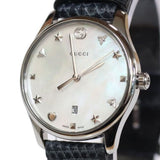 Gucci G-Timeless Signature Mother of Pearl Star Dial Blue Watch For Women - YA126588 Buy Now By Gucci