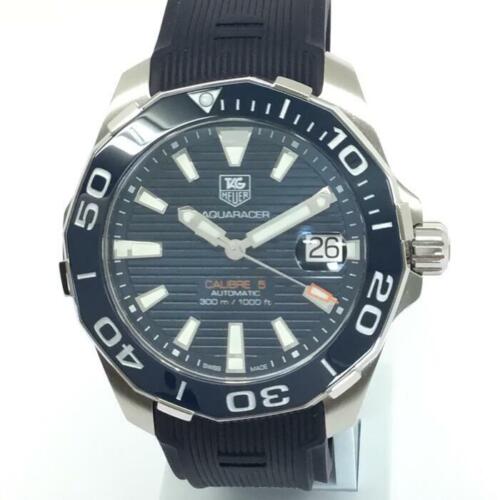 Tag Heuer Aquaracer Calibre 5 Blue Dial Blue Silicone Strap Watch for Men - WAY211C.FT6155 Buy Now By Tag Heuer