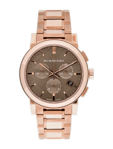 Burberry The City Grey Dial Rose Gold Steel Strap Unisex Watch - BU9754 Buy Now By Burberry