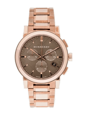 Burberry The City Grey Dial Rose Gold Steel Strap Unisex Watch - BU9754 Buy Now By Burberry
