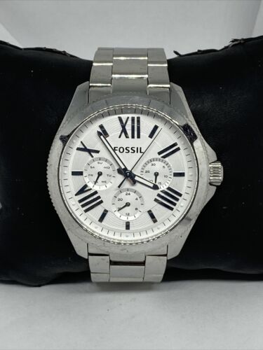 Fossil Cecile Multifunction Silver Dial Silver Steel Strap Watch for Women - AM4509 Buy Now By Fossil