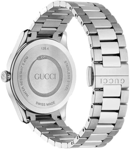 Gucci G Timeless Diamonds Black Dial Silver Steel Strap Watch For Women - YA1264125 Buy Now By Gucci