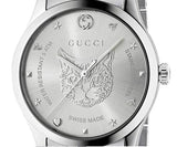 Gucci G Timeless Silver Dial Silver Steel Strap Watch For Women - YA1264095 Buy Now By Gucci