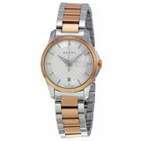 Gucci G Timeless Silver Dial Two Tone Steel Strap Watch For Women - YA126528 Buy Now By Gucci